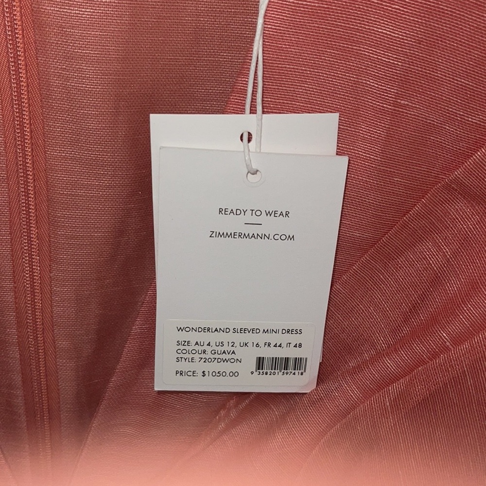 ZIMMERMANN Wonderland Minidress NWT - Picture 9 of 11